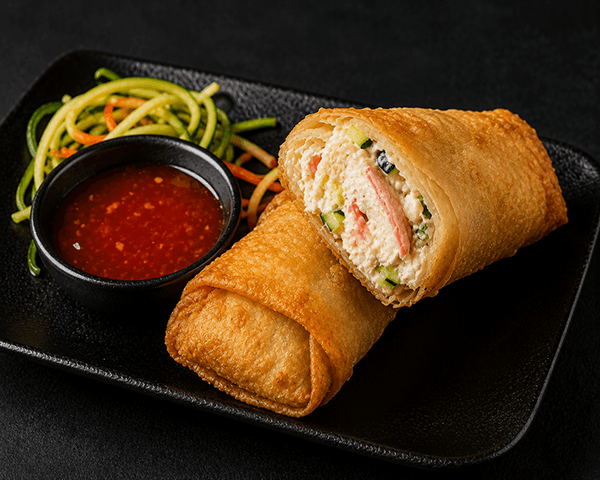 Crab Rangoon Spring Rolls (2 pcs)