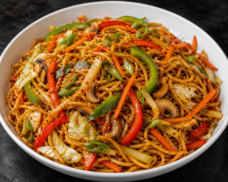 Guyanese Spicy Vegetable Lo Mein