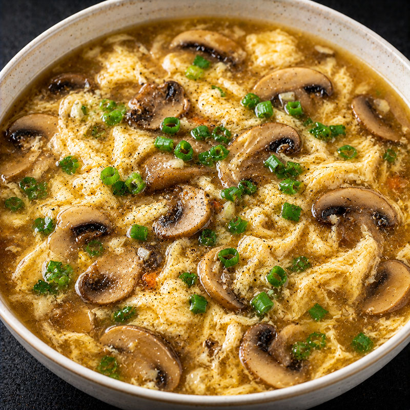Mushroom Egg Drop Soup
