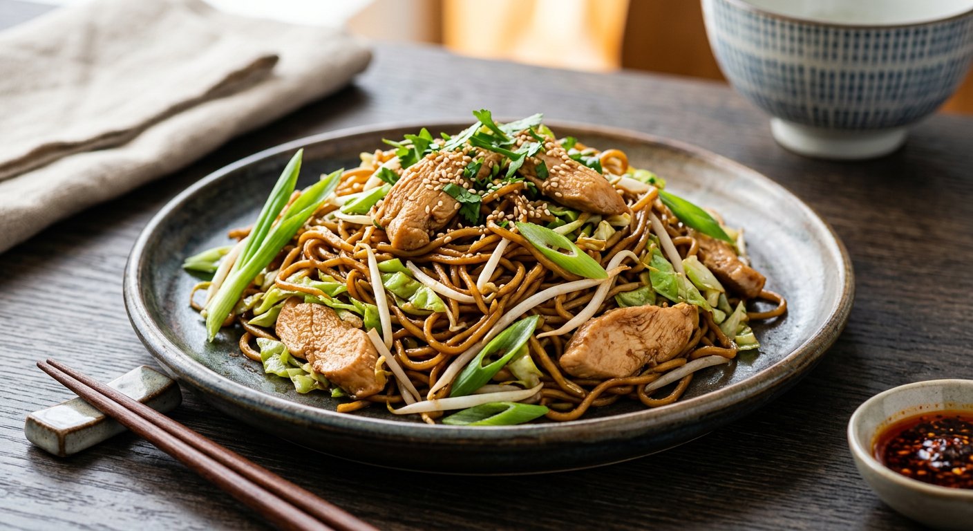 Stir fry Chicken Chow Mein